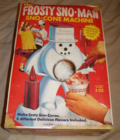 vintage snowman snow cone machine